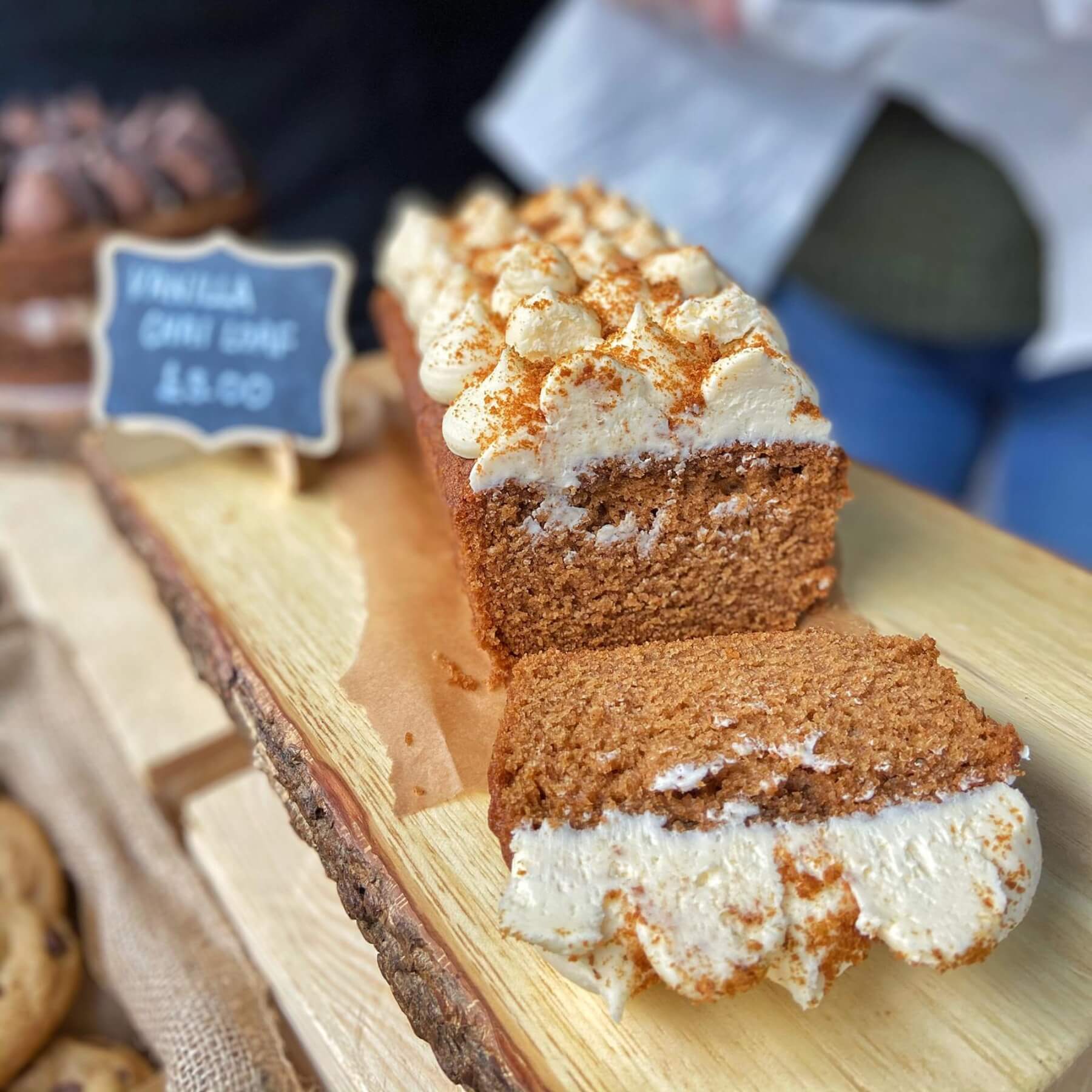 Christmas market carrot cake