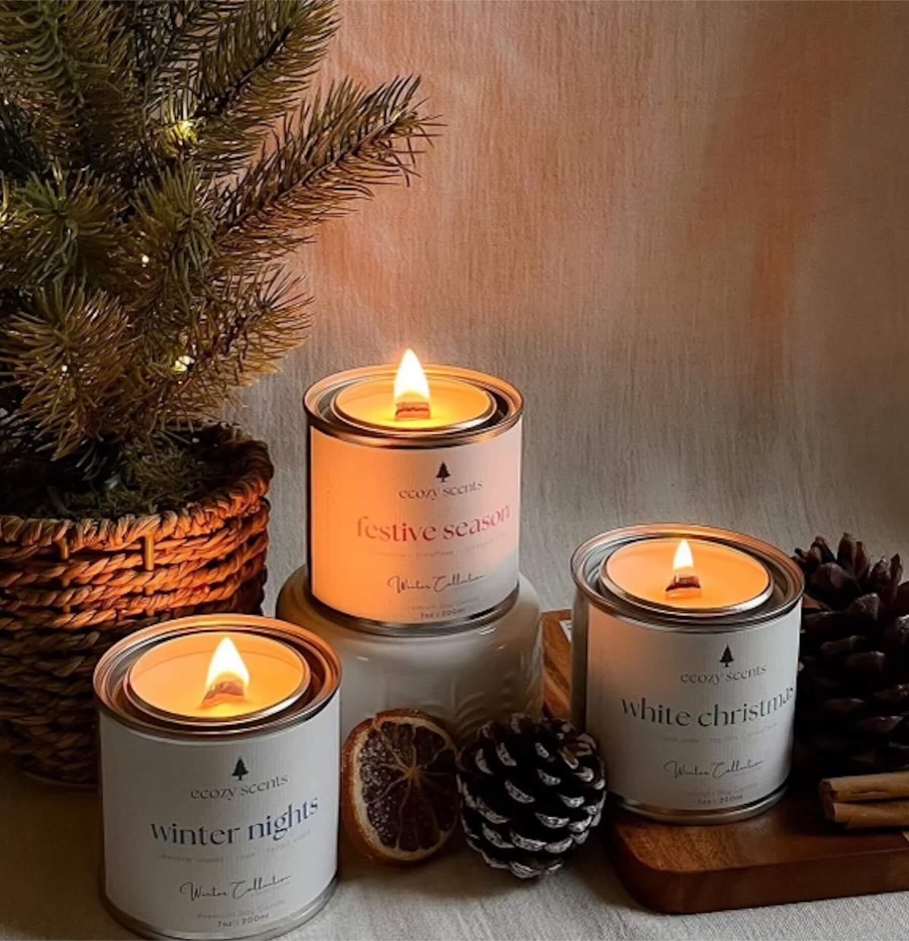 Christmas candles at Peckham Arches